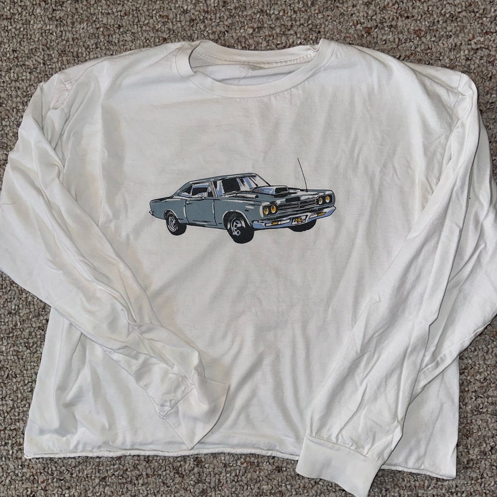 Brandy Melville Long Sleeve TShirt one size fits all vintage car race design